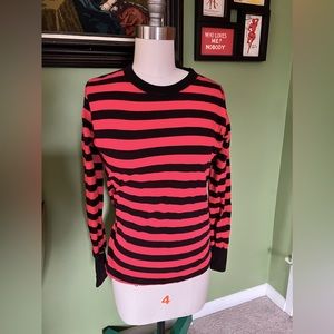 Big Bud Press red striped long sleeve top - XXS